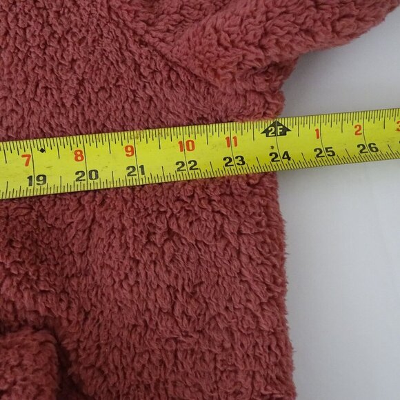 Free Country Full Zip Plush Sherpa Jacket Women Size XL Pink High Neck NEW - Picture 10 of 12